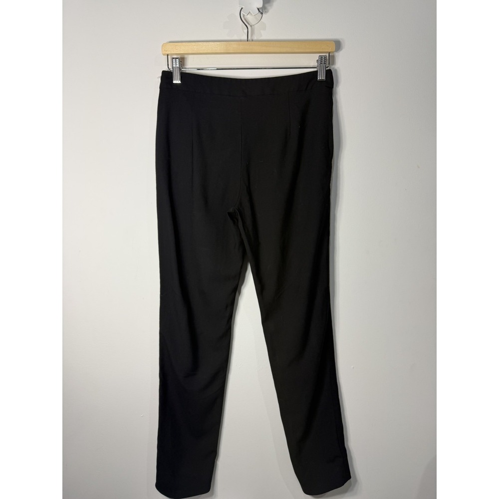 Moschino Couture Black Side Zip Trousers Pants Viscose Wool Stretch Size 6 AS IS
